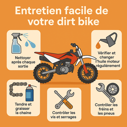 🧼 Entretien facile de votre dirt bike : 5 gestes à ne pas négliger