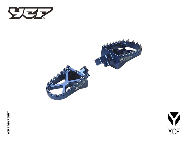 Jeu De Repose Pied Aluminium Bleu