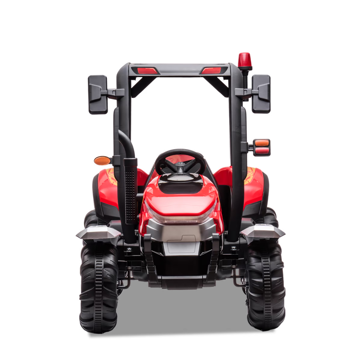 Tracteur enfant électrique agricole xl avec remorque Rouge
