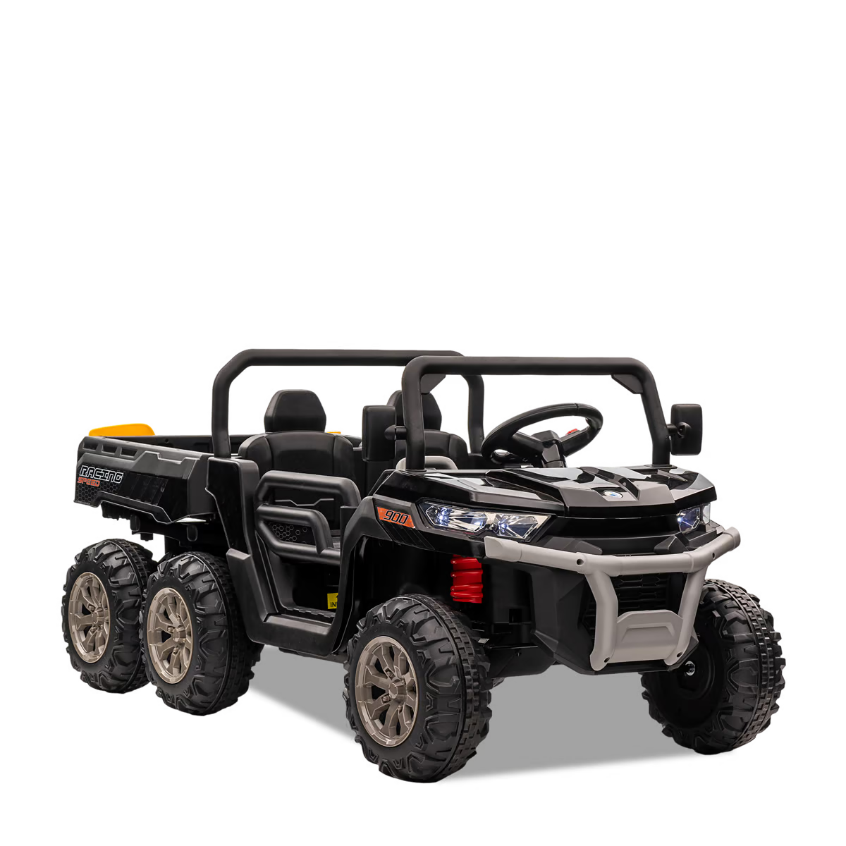Tracteur enfant 6x6 avec benne basculante électrique Bleu