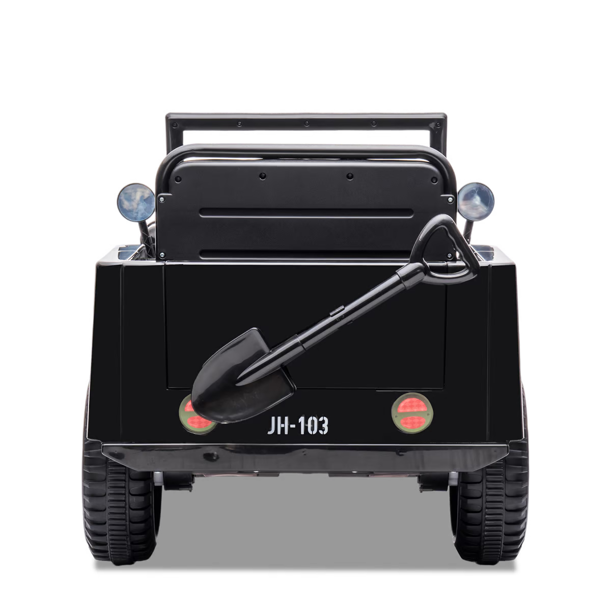 Voiture enfant électrique jeep willys 1 place Noir