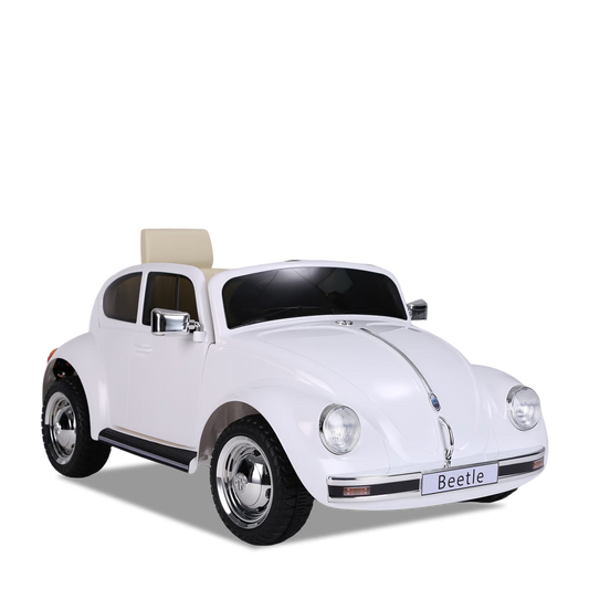 Voiture électrique enfant volkswagen coccinelle version rétro Blanc